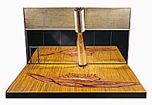 Spiegelsäule im Fitneß-Studio